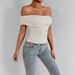 Women's Clothing Fashion One Shoulder One Neck Tops_ecoleips.com