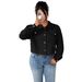 Stylish Autumn/Winter Corduroy Jacket For Women – Lantern Sleeves & Single-Breasted Design, Casual & Chic_ecoleips.com