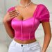 High-End Satin Camisole Off-Shoulder Strapless Bra Pure Sexy French Style Beautiful Back Women's Top_ecoleips.com
