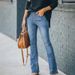 Women’s Clothing New Arrival Standalone Ladies Stretch Slim Flared Denim Trousers Super Hot_ecoleips.com