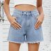 2025s 2025 Summer New Washed Versatile Denim Shorts Slimming Hot Pants_ecoleips.com