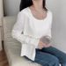 V-Neck Single Breasted Knitted Cardigan Solid Color Sweater Women's Coat Autumn And Winter New Collection Lazy Style_ecoleips.com