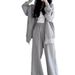 Soft-style Early Spring Outfit, Sportswear, Spring-winter 2026 New Women's Clothing, Loose Casual Pants, Relaxed Style_ecoleips.com