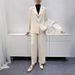 2024 Spring Autumn Women's Blazer With A Stylish Design, Comfortable And Casual, Slimming, Thickened, Pleated,_ecoleips.com