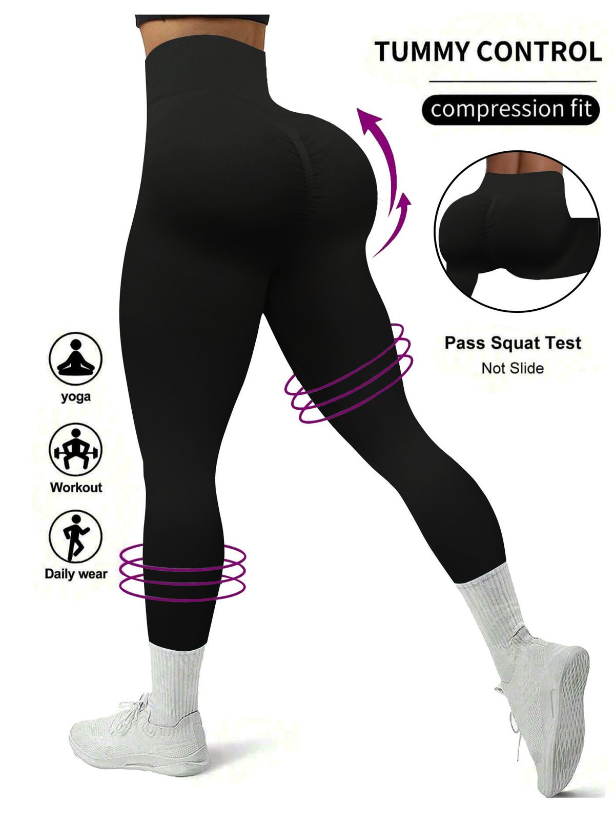 Women's Clothing Yoga Pants Skin Friendly Fit Anti Curling Running Floral Fitness Pants Tight Sports Yoga Pants_ecoleips.com