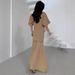 Women's Clothing Suits Spring And Autumn High End Simple Splicing Skirt Knitted Two Piece Suit_ecoleips.com