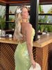 Fashion Sequined Long Party Dress For Women Sexy Female Sleeveless Backless Sling Maxi Dresses 2024 New Elegant Evening Vestidos_ecoleips.com
