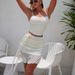 Women's Sexy Halter Top Solid Color Three Piece Swimsuit Set European And American Style Bikini Foreign Trade Swimwear_ecoleips.com