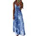 2022wish Cross-border Summer European And American Women's Slim Fit Long Floral Strap Dress For Women_ecoleips.com