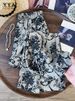 Hot Sale Women Summer New Chinese Style Retro Printed Pants Loose Fit Elastic Waist Casual Long Trousers Floral Wide Legs Pant_ecoleips.com