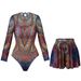 Women's Clothing Long Sleeved Sunscreen Smart Swimsuit Short Skirt Suit Bikini Skirt_ecoleips.com