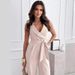 High Waisted Commuter Slim Waist Tie Jumpsuit Trousers For Women Style New Fashion_ecoleips.com