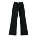 Women's Clothing Blogger High Waist Elastic Bell Bottom Pants Hot Girl Slim Raw Edge Long Jeans_ecoleips.com