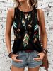 2024 Summer New European And American Cross-Border Casual Feather Wing Round Neck Vest WN11_ecoleips.com