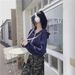European And American Style Color-blocked Hooded Sweatshirt Women, Autumn Loose-fitting Slim-fit Short Zip-up Cardigan_ecoleips.com