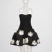 Women's Clothing Spring New Style Dress Celebrity Style Elegant Fashion Tube Top Splicing Three Dimensional Flower Tutu Skirt Women_ecoleips.com
