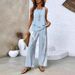 Women's Sleeveless Double Layer Vest And Pants Set American Style Hot Selling New Arrival In Stock_ecoleips.com