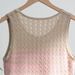 Women's Clothing Temperament Gradient Gold Thread Design Knitted Sleeveless Dress Home Same Style_ecoleips.com