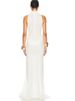 JULISSA MO Sexy High Slit Turtleneck Women Maxi Dress White Sleeveless High Waist Dress Femme Summer Slim Elegant Party Clubwear_ecoleips.com