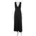 European And American Women's Clothing 2025 Winter New Fashion Sexy Lace Trim Deep V Neck Slim Fit Backless Dress_ecoleips.com