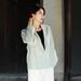 Cotton-linen Women's Clothing, Sand-washed Linen, Vintage Artistic Style, Single-button Blazer Jacket, 3 Colors_ecoleips.com