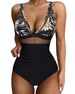 Women's Clothing High Waist One Piece Swimsuit Women's Tight Sexy Hollow Hot Spot Swimsuit_ecoleips.com