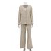 Women's Clothing New Fashion Solid Color Cotton And Linen Suit V Neck Loose Coat High Waist Wide Leg Pants Casual Two Piece Suit_ecoleips.com