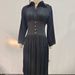 New Autumn Cross-border Women's Fashion: European American Best-selling Solid Color A-line Dress With Pleated Waist And_ecoleips.com
