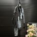 Urban Street Style Distressed Denim Jacket For Women, Oversized Patchwork Collar Coat, Fashionable Retro Loose Fit Casual Jacket_ecoleips.com