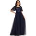 2025 Style New Formal Long Evening Lace Patchwork Dress For Women_ecoleips.com
