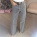 K Women's Full Diamond Jeans, High-end High Waisted Straight Leg Pants, Spicy Girl Pants_ecoleips.com