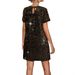 Women's Short Dress Sequined Slim Fit Short Sleeved INS Style Spring Summer_ecoleips.com