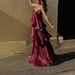Women's Satin Camisole Layered Cake Dress Casual Loose Fitting Spring Summer Style Vacation Dress_ecoleips.com