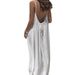 New Women's Strappy Backless Loose Fitting Home Wear Dress Comfortable Casual Maxi Dress For Summer_ecoleips.com