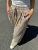 Aria Basics 2025 European And American Cross-border New Striped Wide-leg With Drawstring Pockets, Casual Long Pants,_ecoleips.com