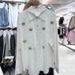 Women's European Style Long Sleeved Collared Shirt Rhinestone Encrusted Bee Print Loose Fit Versatile Top For Spring/Autumn Fashion_ecoleips.com