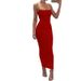 Women's Clothing Ins Sexy Sling Temperament Sling Long Skirt Backless Slim Dress_ecoleips.com