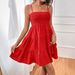 2025 European And American Cross-Border Women's Summer New Off-Shoulder Thin Strap Solid Color Versatile Textured_ecoleips.com