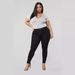 Women's Clothing Plus Size Fashion High Stretch Denim Small Leg Pants_ecoleips.com