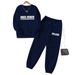 Women's Fleece Lined Sweatshirt Set Two Piece Thickened Autumn Winter Fashion Letter Print Clothing_ecoleips.com