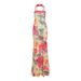 Women's Elegant Slim Fit Printed Dress European American Style Autumn New Scarf Collar Sexy Backless Strapless Regular Size_ecoleips.com