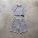 Women's Y2K Trendy Casual Two-Piece Suit Embroidered Jacquard T-Shirt And Elastic Straight Shorts Set European American Style_ecoleips.com