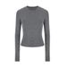 Women's Clothing White Short Sleeved Women's Winter Plus Velvet Slim Fit Hot Girl Short Bottoming Shirt Summer Round Neck Inner Wear_ecoleips.com