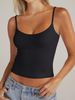 Aria Basics Aria Basics 2026 Cross-Border European And American Summer New Women's Round Neck Vest Adjustable Strap Sleeveless Top_ecoleips.com