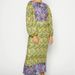 European And American Women's Clothing: Best-Selling Floral Print Contrast Color Artistic Lantern Sleeve Backless_ecoleips.com