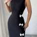 Women's Clothing Spring And Summer Temperament Slim Dress Bow Vest Dress_ecoleips.com
