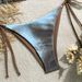 European American Style Women's Solid Color Swimsuit Halter Neck Strap Two Piece Sexy Summer Bikini Set_ecoleips.com
