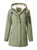 Quilted-Lined Hooded Trench Coat – Warm Longline Parka For Women (S-XXL, Black/Pink/Army Green)_ecoleips.com