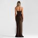 Women's 2 Piece Sexy Solid Color Strapless Belted Ruched Bodycon Maxi Dress Set – Elegant Party Gown_ecoleips.com