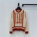Elegant Long-Sleeved Striped Sweater, New Hollow-Out Round-Neck Knit Top, Loose And Casual Stylish Top_ecoleips.com